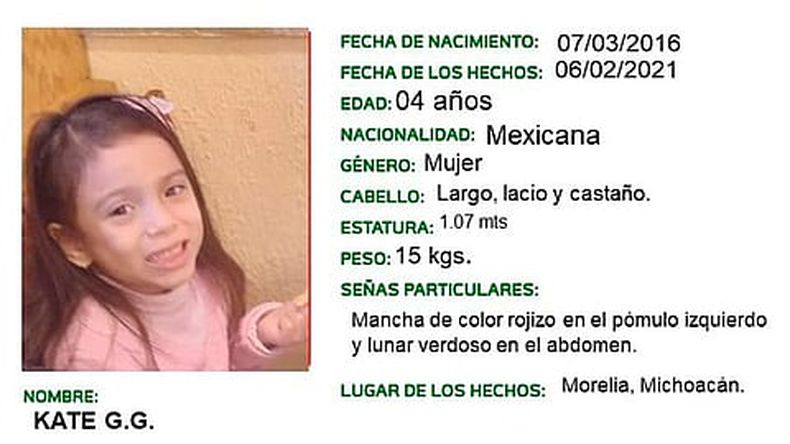 El sábado se emitió la Alerta Amber para dar con su paradero (Foto: Cortesía)