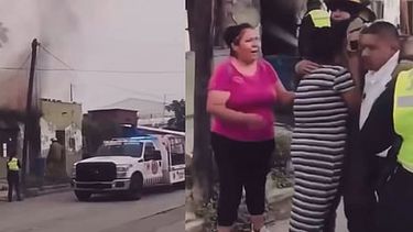 VIDEO: Bombero sufre crisis nerviosa al ver incendiada la casa de su abuelita