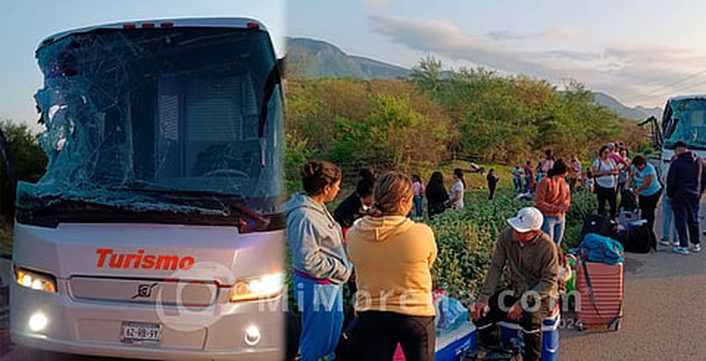 Choque de autobús y tráiler en la Siglo XXI deja siete heridos; dos son ...
