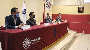 Autoridades del ITM expresaron la importancia de realizar esta actividad porque permite un vínculo directo entre la población estudiantil con el sector empresarial (Foto Cortesía)
