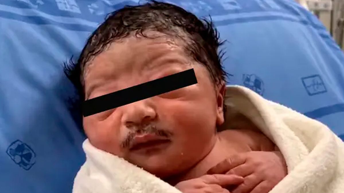 Real o inteligencia artificial? Bebé con bigote causa furor en redes