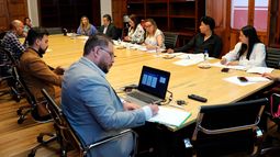 Integrantes del Comité para la Inclusión del Poder Judicial de Michoacán durante la quinta sesión ordinaria realizada en el Palacio de Justicia del Centro Histórico de Morelia Integrantes del Comité para la Inclusión del Poder Judicial de Michoacán durante la quinta sesión ordinaria realizada en el Palacio de Justicia del Centro Histórico de Morelia