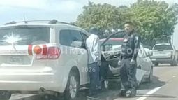 Se registra choque por alcance entre tres vehículos en la Morelia-Pátzcuaro