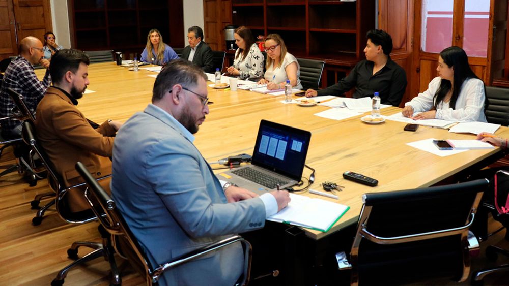Integrantes del Comité para la Inclusión del Poder Judicial de Michoacán durante la quinta sesión ordinaria realizada en el Palacio de Justicia del Centro Histórico de Morelia Integrantes del Comité para la Inclusión del Poder Judicial de Michoacán durante la quinta sesión ordinaria realizada en el Palacio de Justicia del Centro Histórico de Morelia