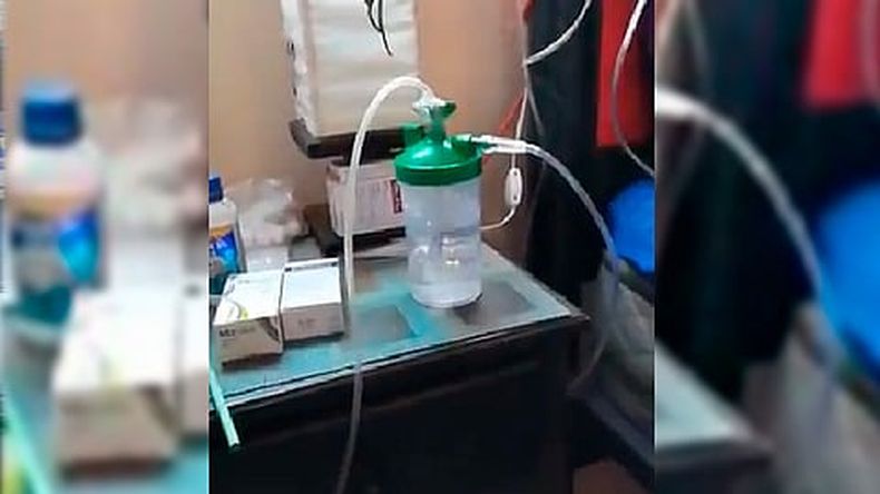 En redes sociales han aparecido videos donde personas hacen uso de dichos concentradores caseros  (Foto Twitter: @AleBau_Tribuna)