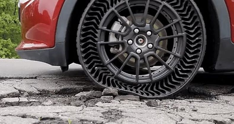 Estos neumáticos son desarrollados por General Motors y Michelin (Foto: captura de pantalla)