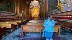 El motivo de estas visitas se debe al hecho histórico de los siete recorridos que realizó Jesús desde el Jueves Santo hasta llegar al calvario (Foto: Cynthia Arroyo)