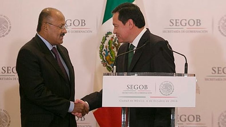 El secretario de Gobernación, Osorio Chong, informó del nombramiento