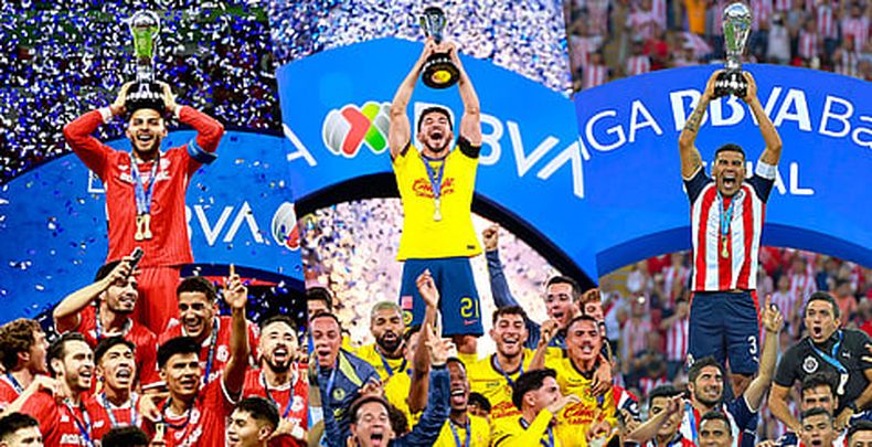 Chivas y Toluca comparten el segundo lugar histórico con 12 campeonatos